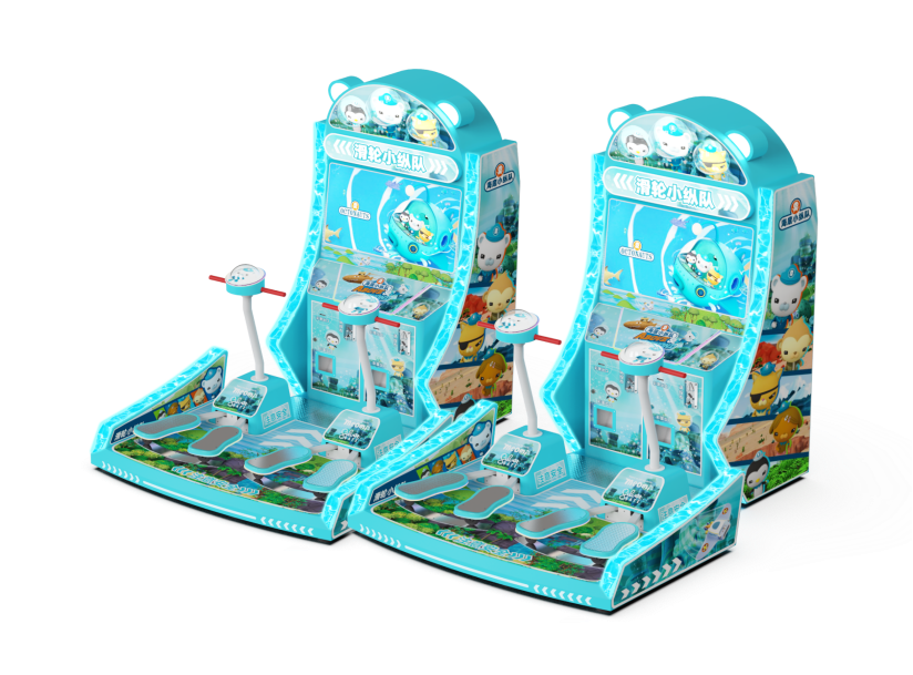 Kiddie Ride/ Video Acrade Game--SUBMARINE S QUADRON SCOOTERS