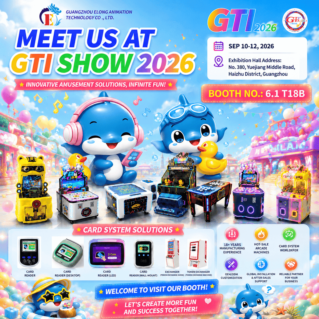 🎮 Meet ELONG at GTI SHOW 2026 – Discover the Future of Arcade &amp; Family Entertainment!