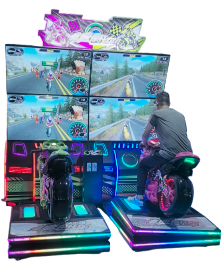 Elong Game Zone English Racing Games Entertainment Machine-Coin Operated Metal & Plastic Construction