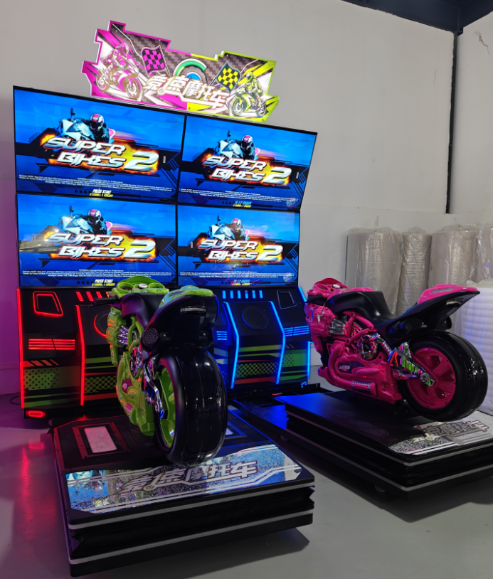 Elong Game Zone English Racing Games Entertainment Machine-Coin Operated Metal & Plastic Construction