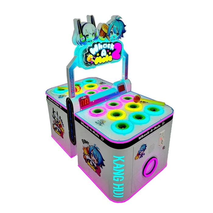 Interactive Kids Coin-Operated Hamster Hitting Arcade Machine - Fun Hammer Game for Game Zone