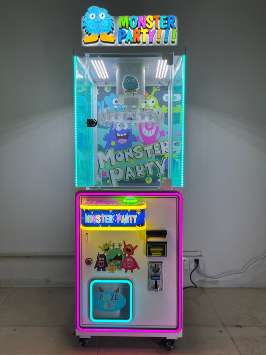 Stainless Steel Coin-Operated Arcade Prize Clamp Vending Game Clip Machine