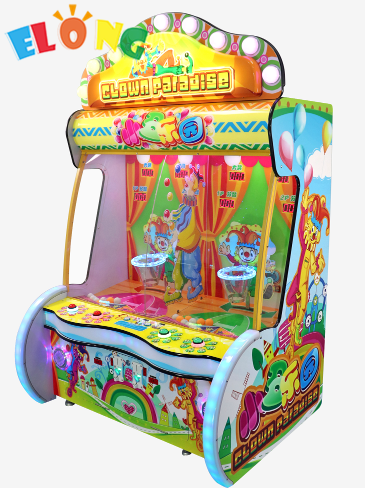 Paradise Clown Interactive Coin-Operated Boxing Game Machine Durable Metal Cabinet 1-Year for Kids Parents English Language