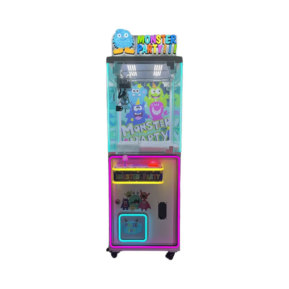 Stainless Steel Coin-Operated Arcade Prize Clamp Vending Game Clip Machine