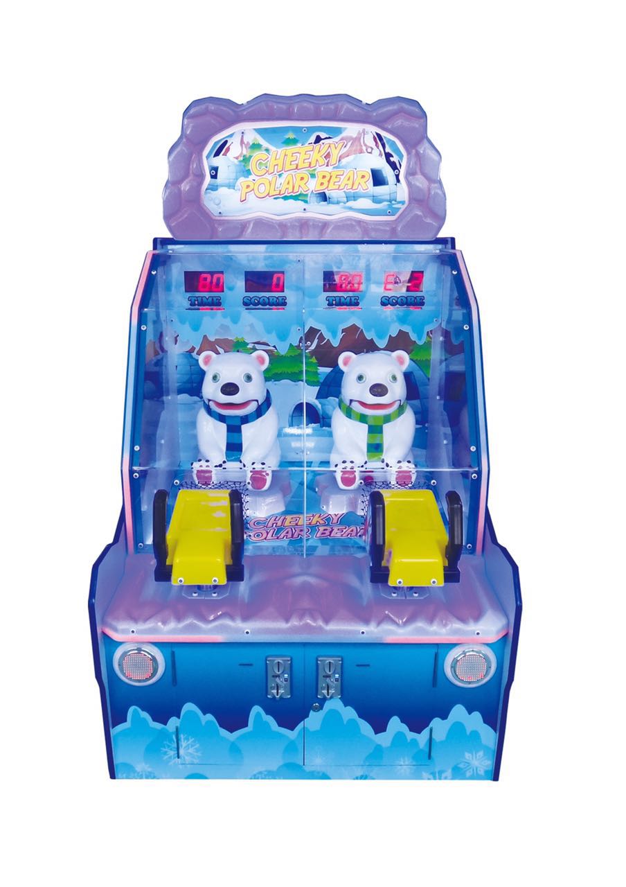 Redemption Game Machine shooting ball Funny Polar Bear