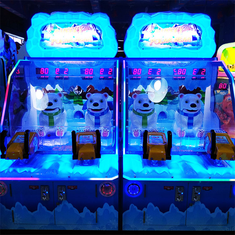 Redemption Game Machine shooting ball Funny Polar Bear