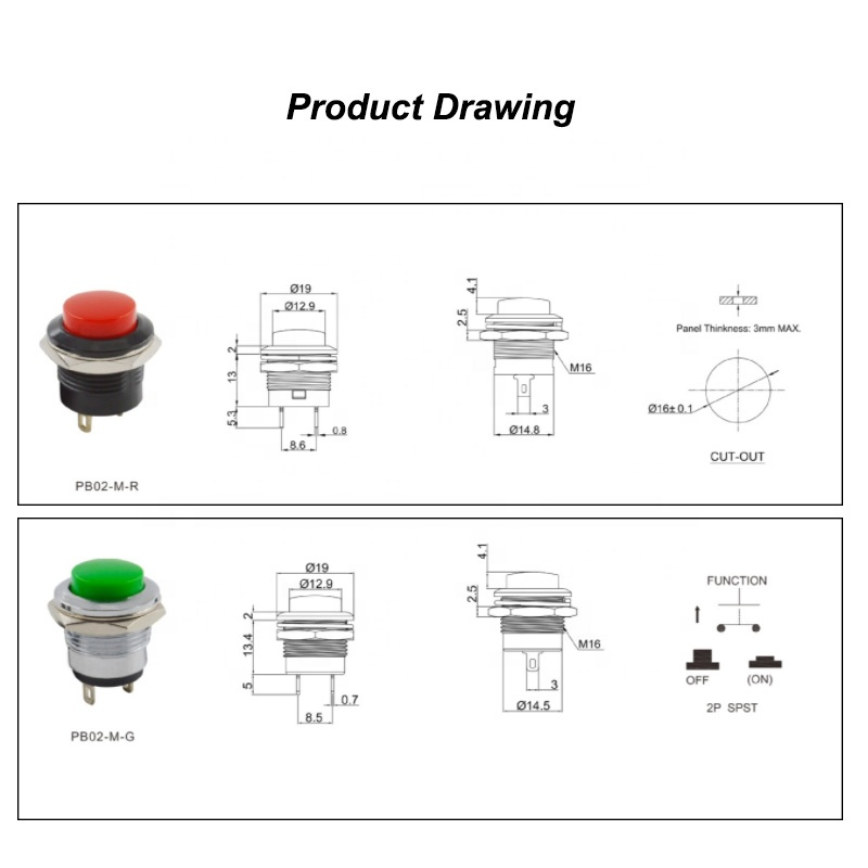 33mm Button
