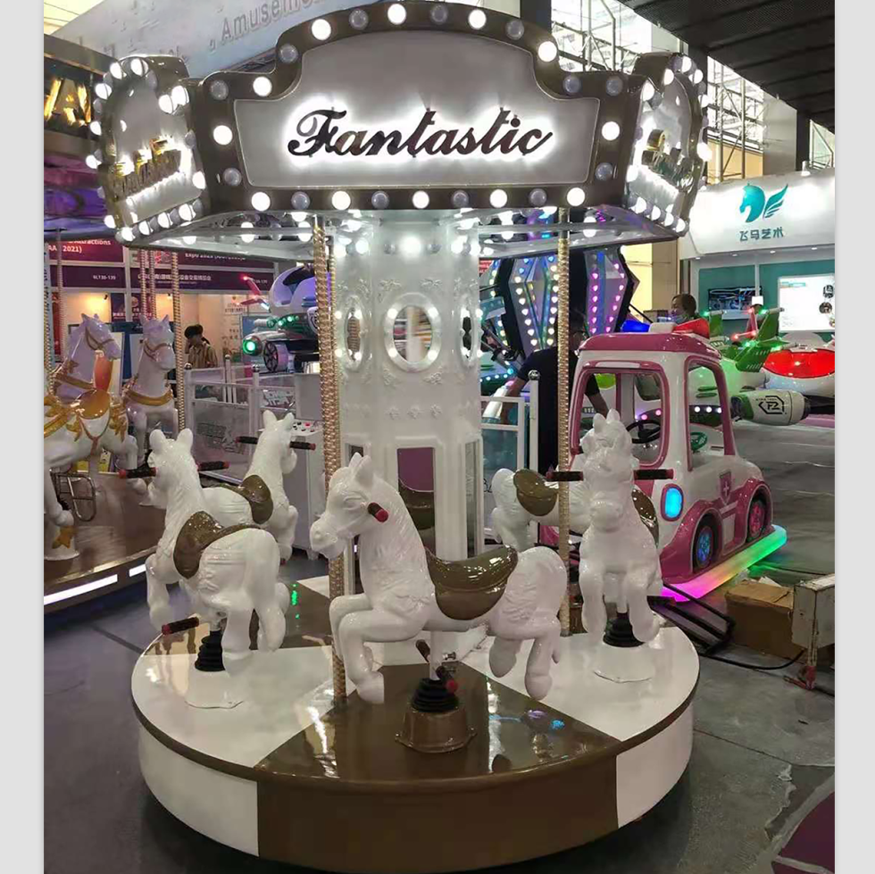 6 Players Rocking Carousel Horses