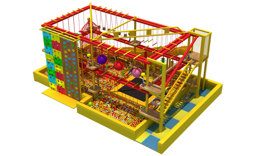 Kids Commercial Indoor Gym Rope Course