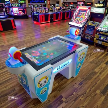 Interactive Large Commercial Electronic Arcade Equipment Coin-Operated Two-Person Fishing Simulator Entertainment System