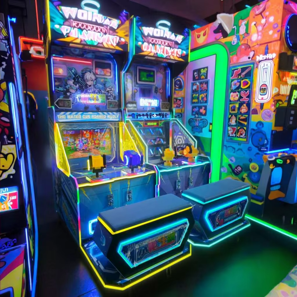 2-Player Coin-Operated Sniper Shooting Arcade Game Machine Plastic for Kids 6 Years Above English Language 1-Year Warranty
