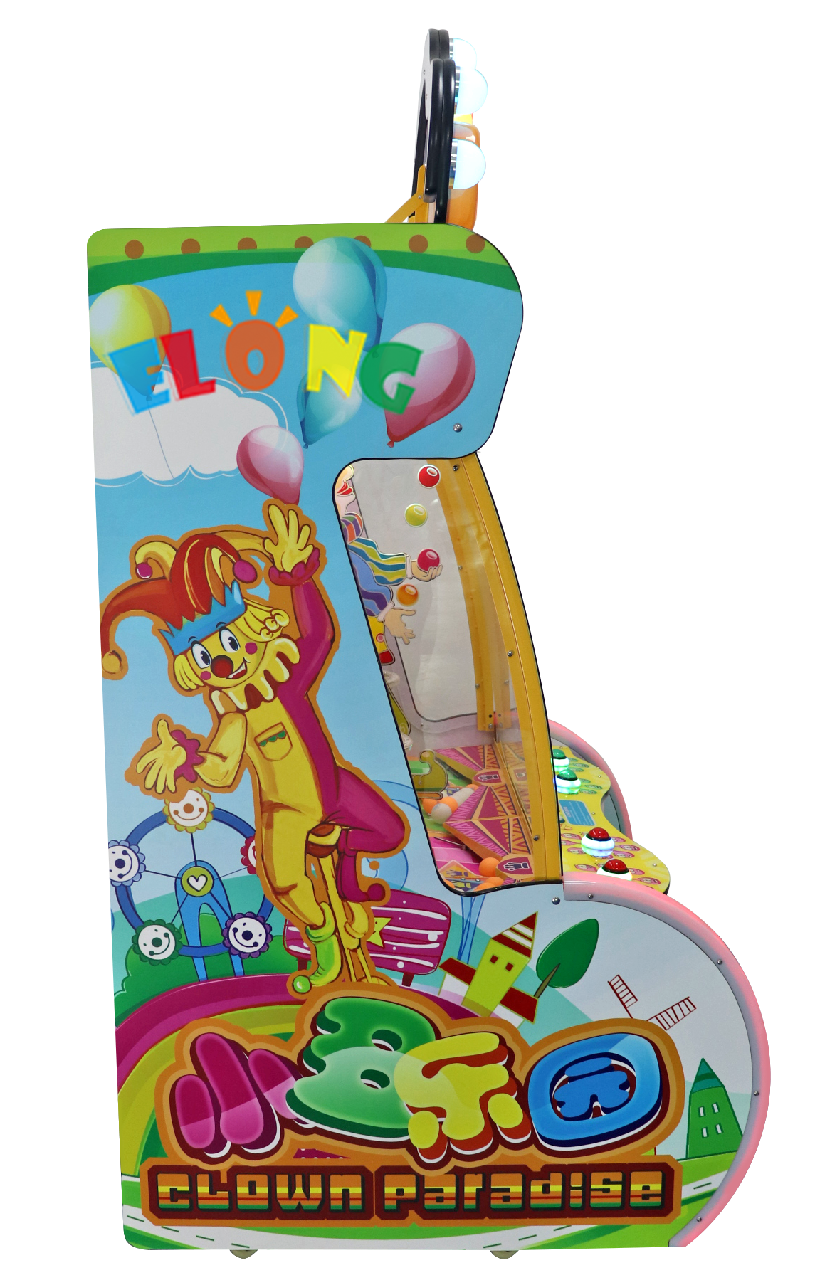 Paradise Clown Interactive Coin-Operated Boxing Game Machine Durable Metal Cabinet 1-Year for Kids Parents English Language