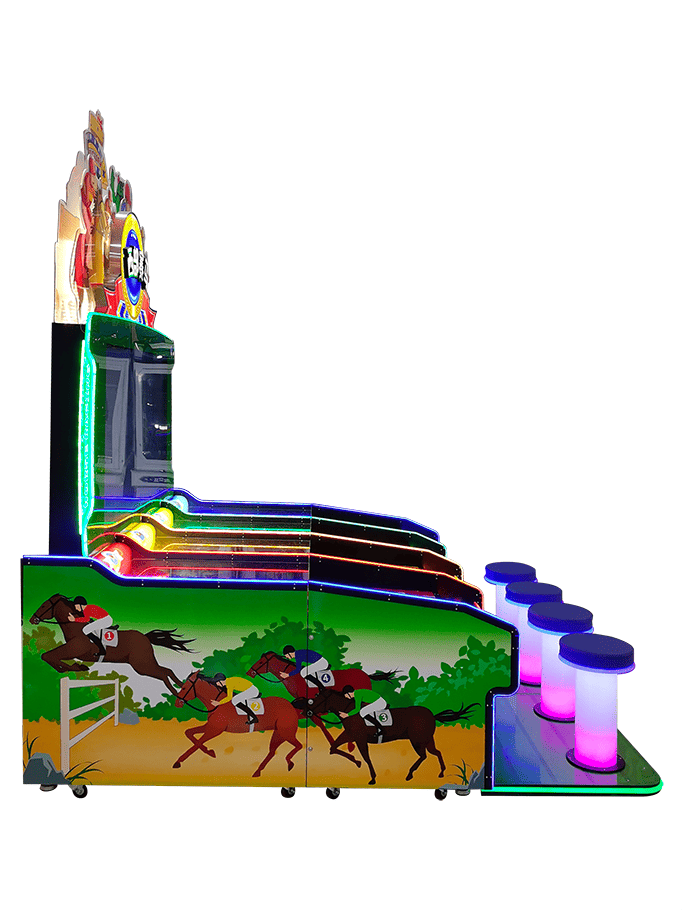 3D Simulation 4-person Horse Racing Game Machine Designed for Players of All Ages