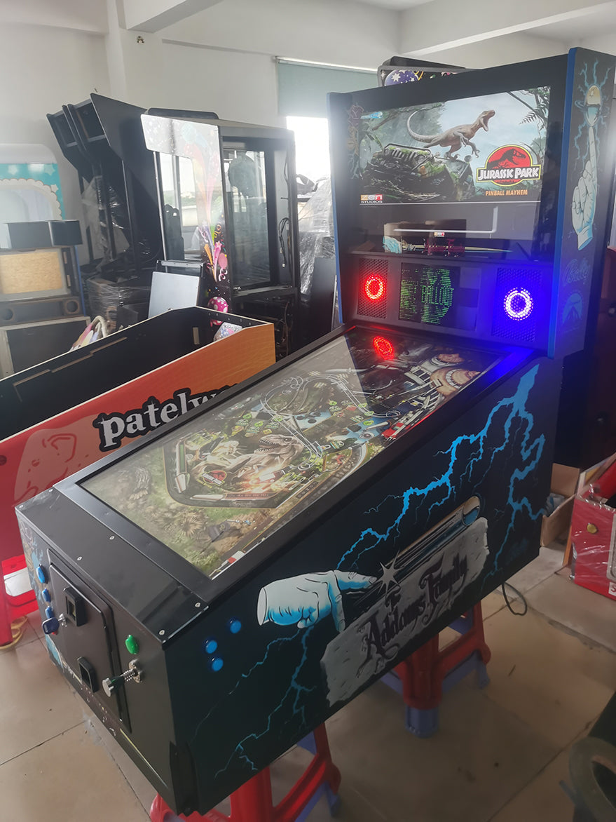 Virtual Pinball And Arcade Game Machine Combo With Trackball