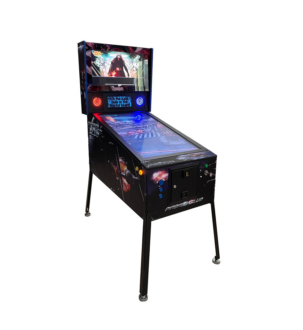 Virtual Pinball And Arcade Game Machine Combo With Trackball