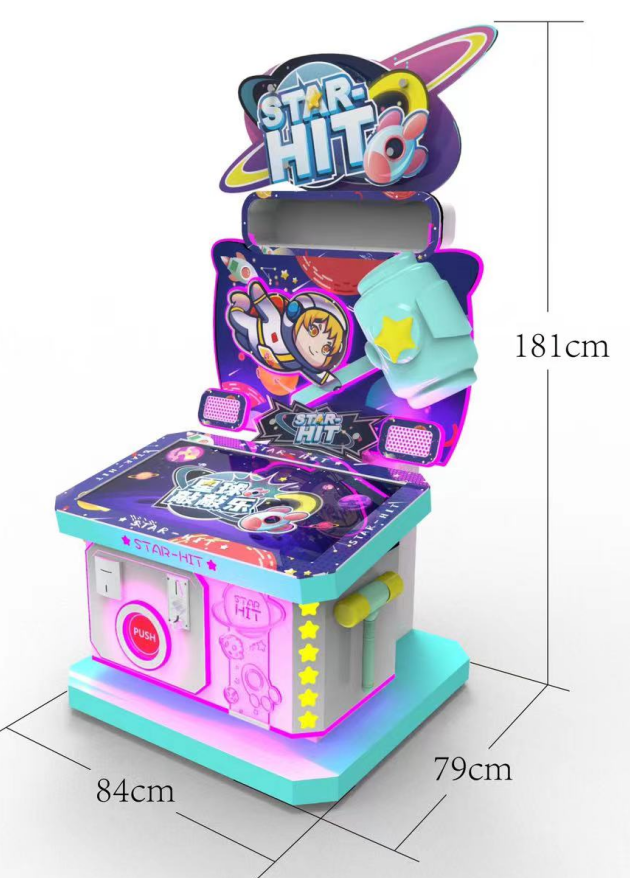 Interactive Kids Coin-Operated Hamster Hitting Arcade Machine Fun Hammer Game for Game ZonePlanet Knock Music