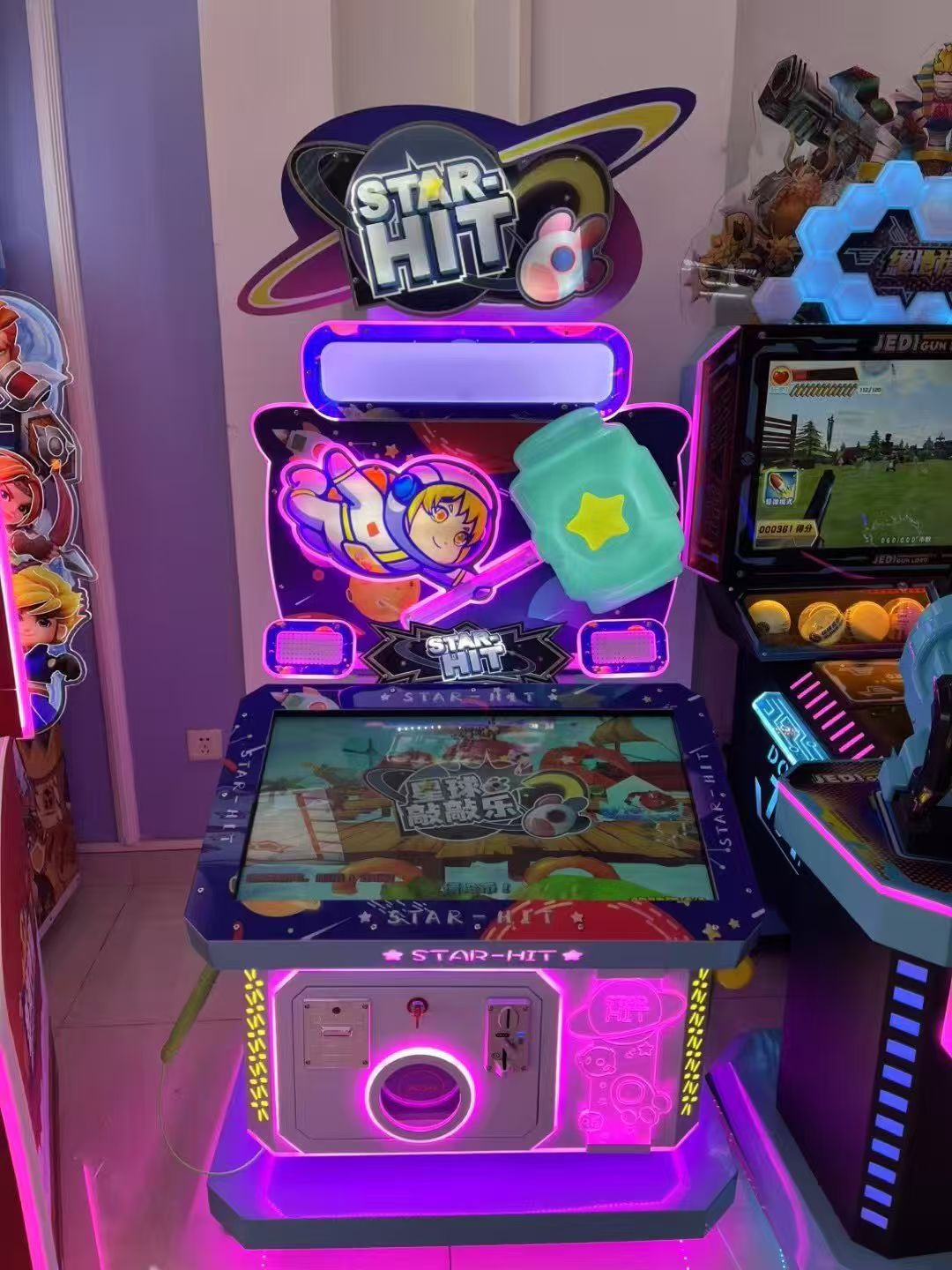 Interactive Kids Coin-Operated Hamster Hitting Arcade Machine Fun Hammer Game for Game ZonePlanet Knock Music