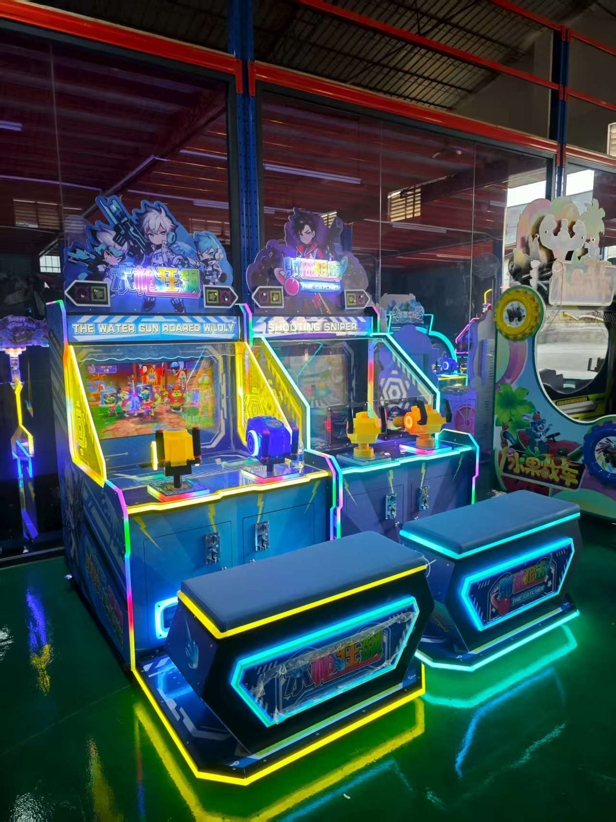 2-Player Coin-Operated Sniper Shooting Arcade Game Machine Plastic for Kids 6 Years Above English Language 1-Year Warranty