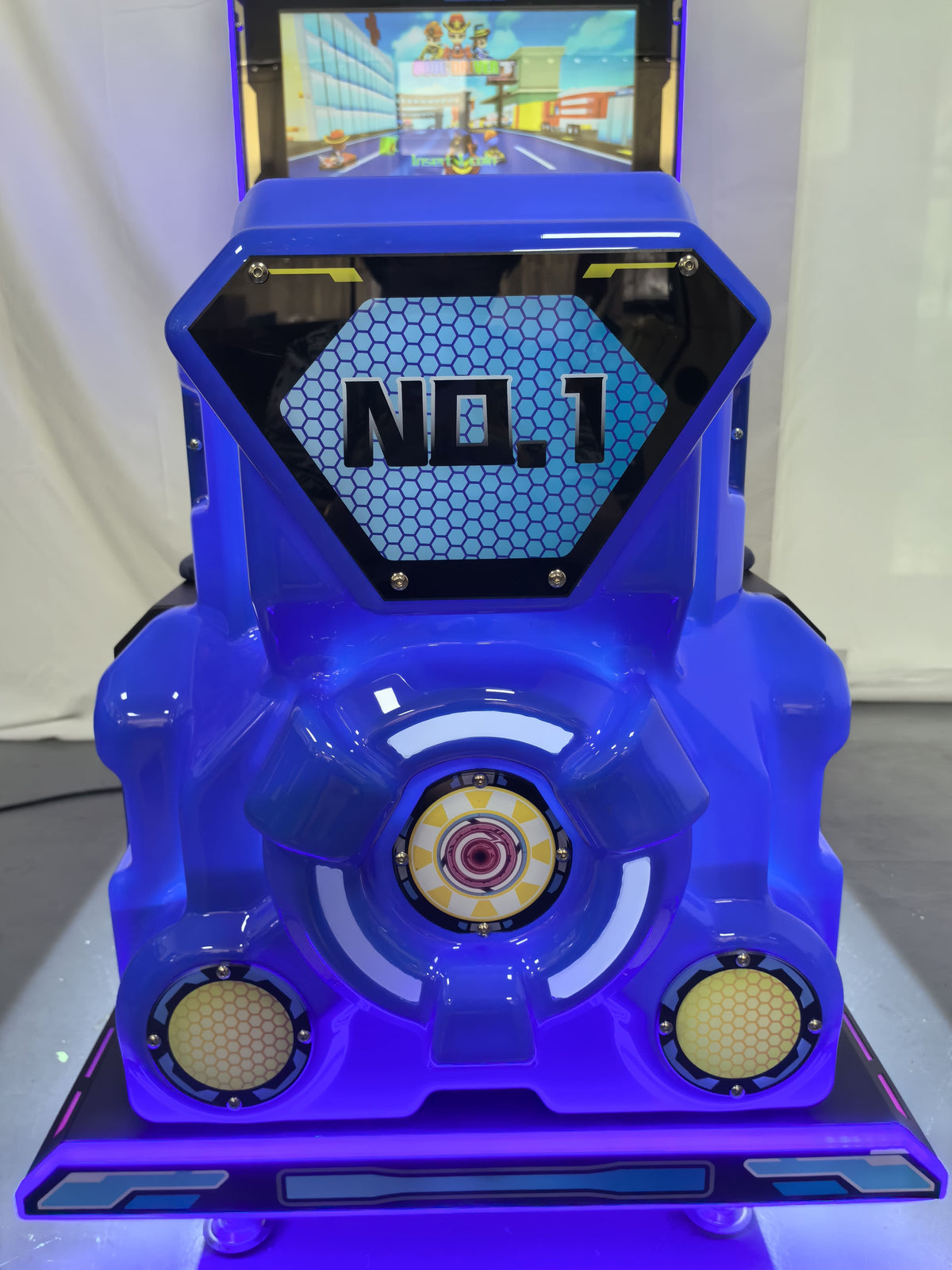 Hot Sale Kids' Video Game Machine Arcade Car Racing Simulator  220V  Acrylic& Plastic Entertainment Amusement Cool Driver