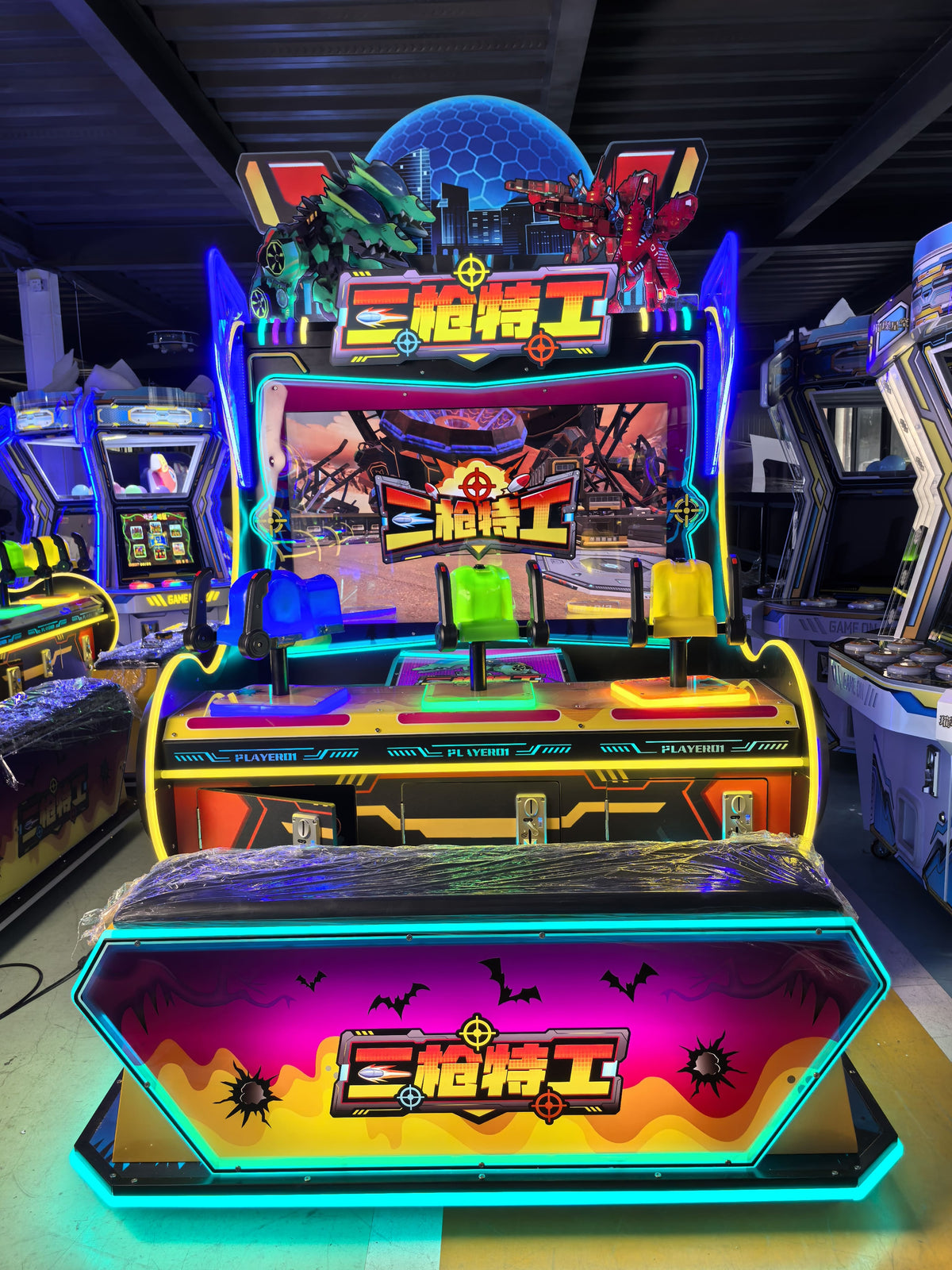 Guangdong Indoor Amusement Shooting Arcade Machine Bill Acceptor Boxing Game 6+ Years Multi-Language (Spanish/English/French)