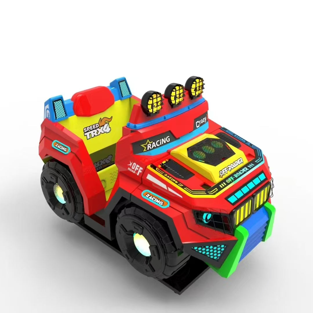 Kiddie Rides Crane Game Machine 1-Year Warranty for Amusement Parks Bus Gift Plastic Material in English Language