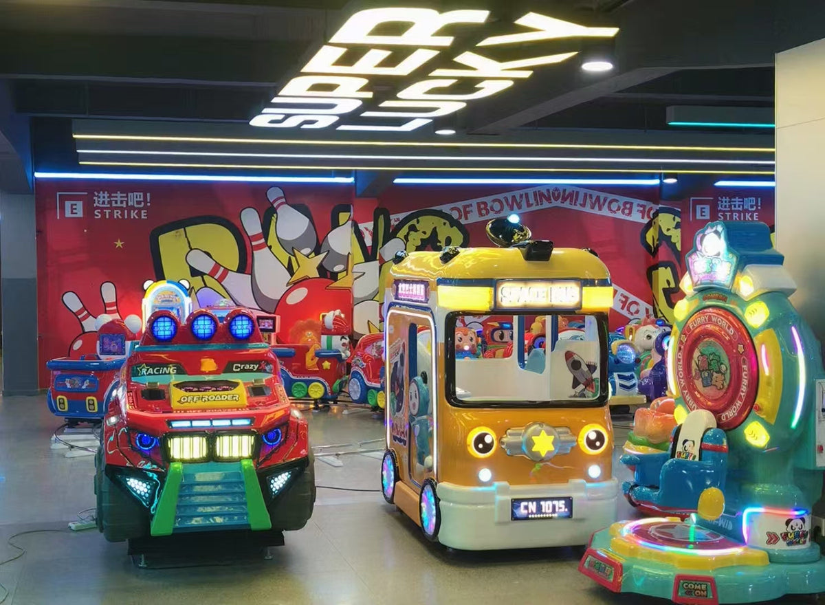 Kiddie Rides Crane Game Machine 1-Year Warranty for Amusement Parks Bus Gift Plastic Material in English Language