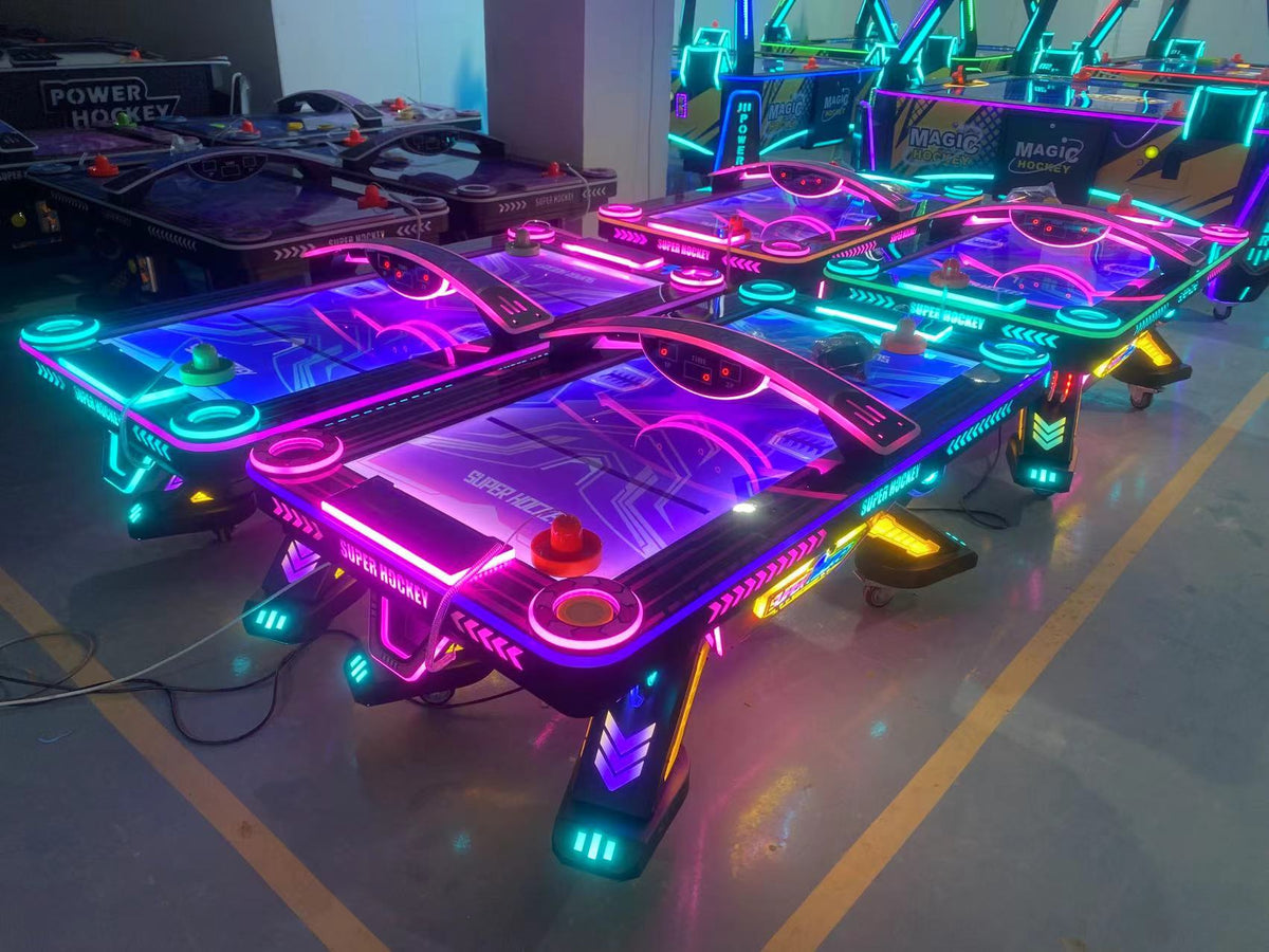 Portable Interactive Arcade Machine Air Hockey Table Coin Operated Plastic Ice Hockey Puck Balls