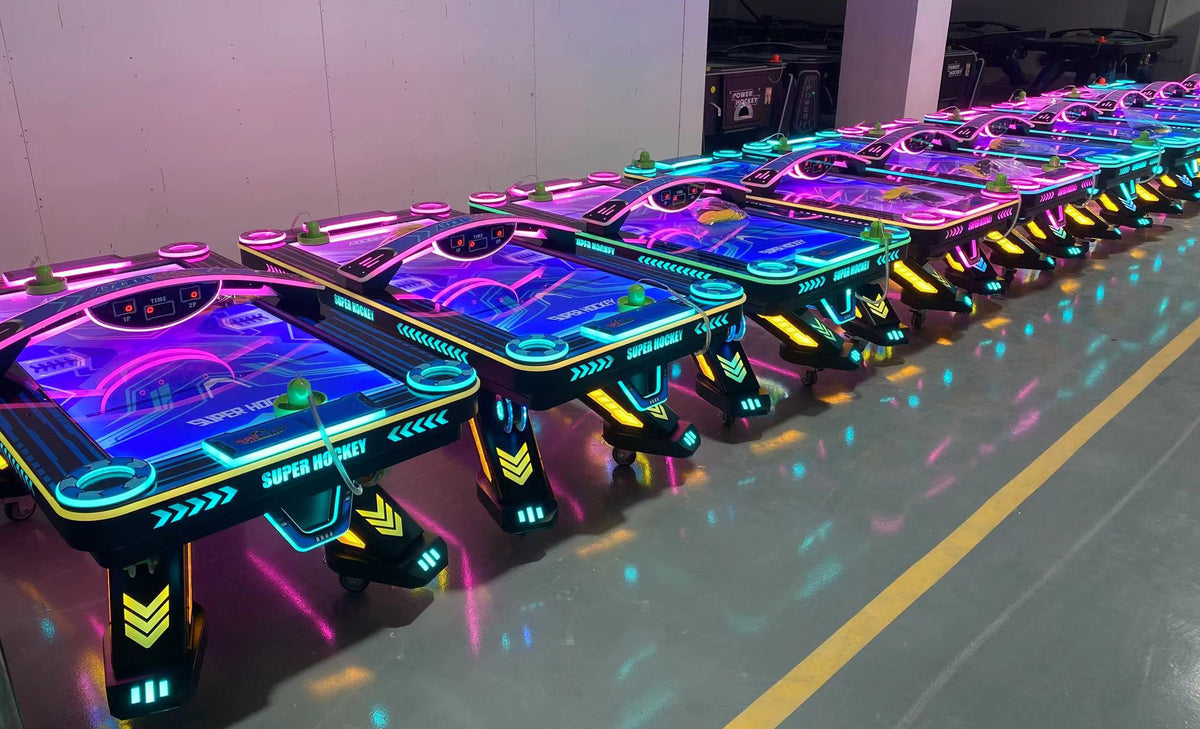 Portable Interactive Arcade Machine Air Hockey Table Coin Operated Plastic Ice Hockey Puck Balls