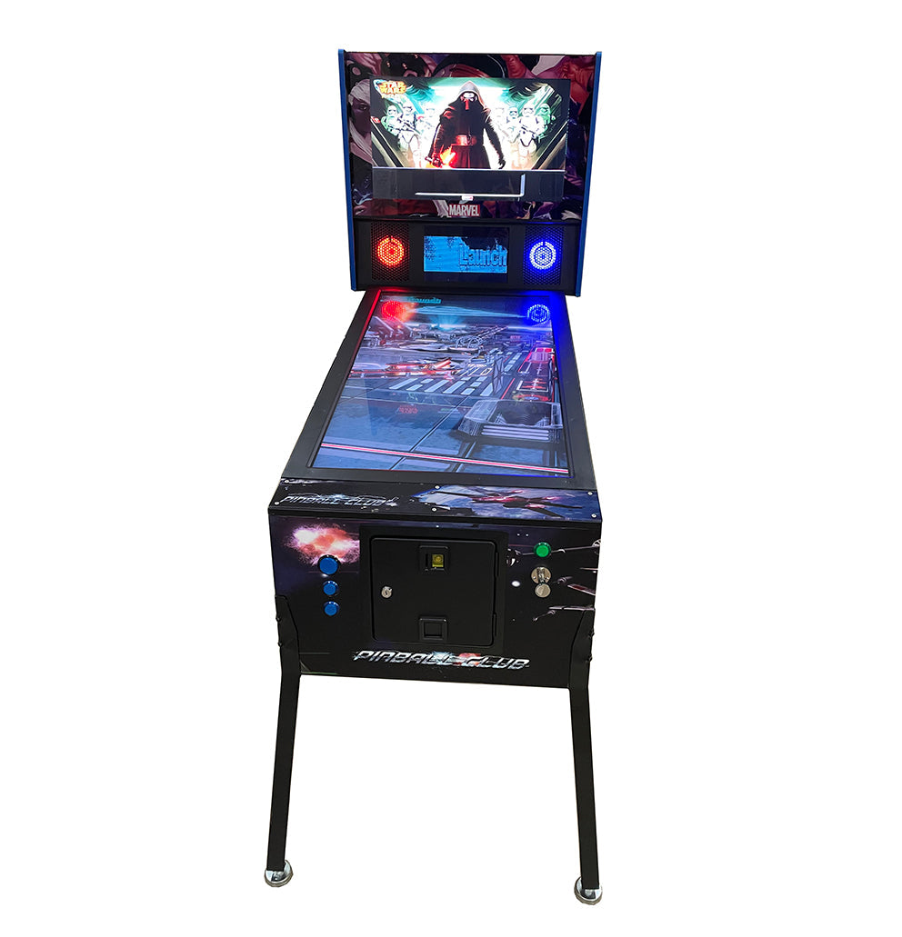 Virtual Pinball And Arcade Game Machine Combo With Trackball