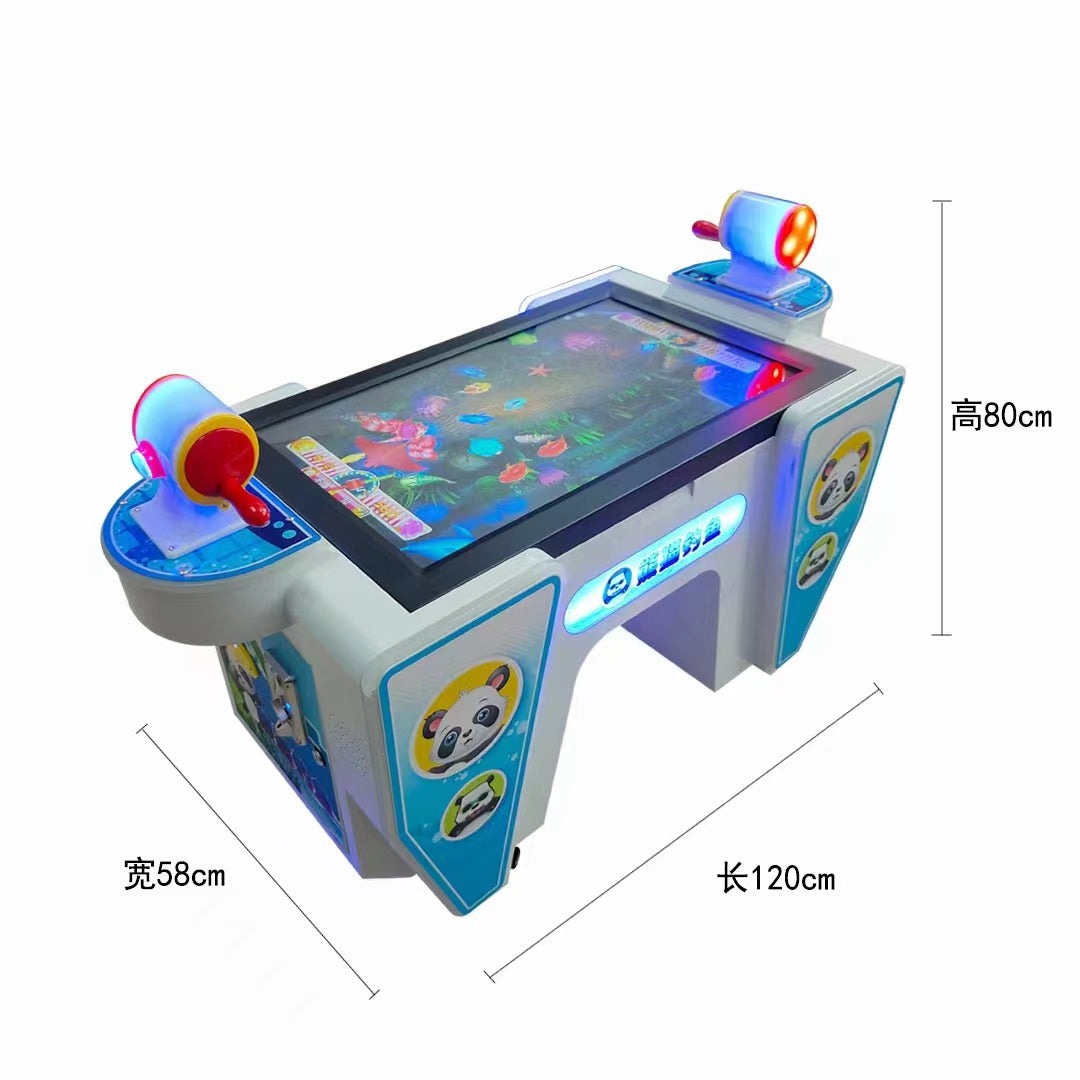 Interactive Large Commercial Electronic Arcade Equipment Coin-Operated Two-Person Fishing Simulator Entertainment System