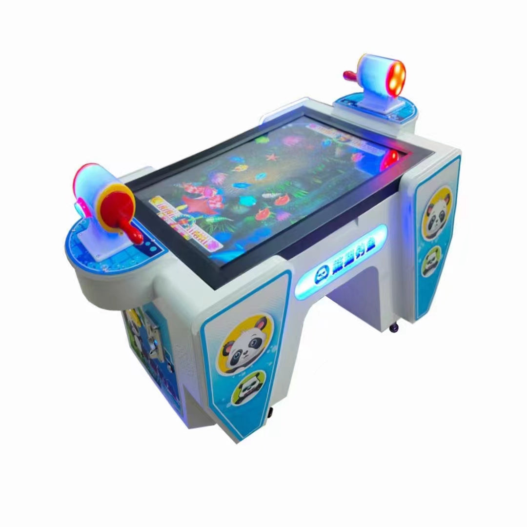 Interactive Large Commercial Electronic Arcade Equipment Coin-Operated Two-Person Fishing Simulator Entertainment System