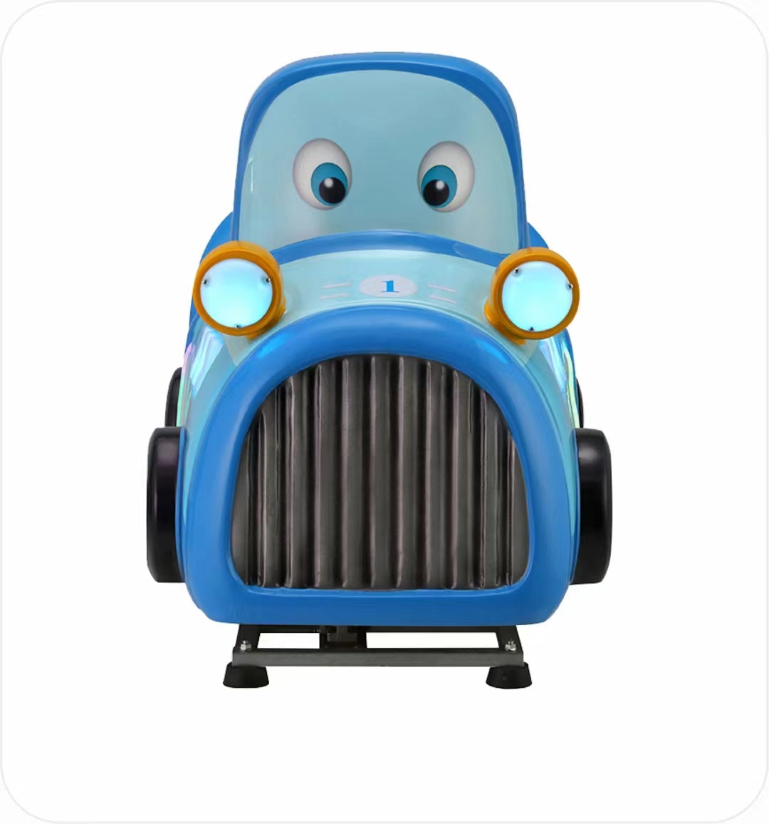 Funny Rocking Cars Kiddie Ride Coin-Operated Arcade Machine with Electric Swing Ride for Kids' Amusement