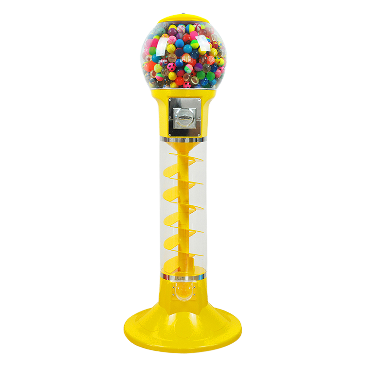 Gumball Vending Machine with Bouncy Ball Toy Candy Capsule Twisting Game Stand 1 Year Warranty Plastic Material English Language