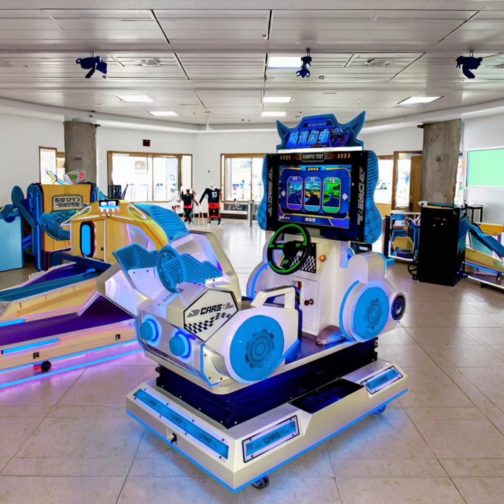 Arcade Racing Car Game Machine Kids Amusement Metal Machine in English Language