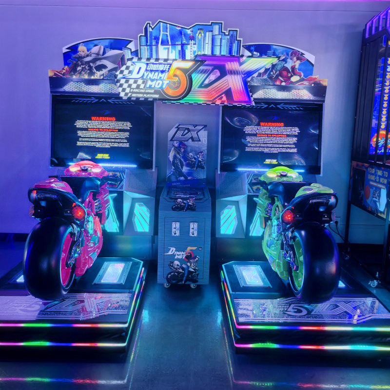 Arcade Racing Car & Motorcycle Video Game Console Coin-Operated Speed Simulator with 1-Year Warranty English Language 220V