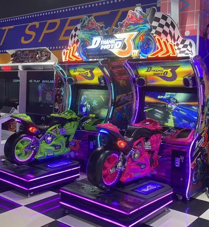 Elong New 2 Player Video Motorcycle Racing Arcade Game Machine Made of Durable Metal
