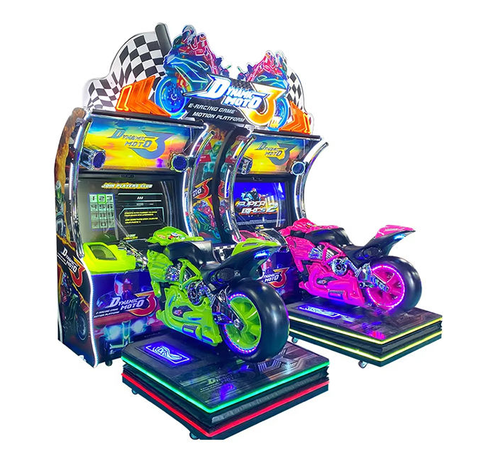 Elong New 2 Player Video Motorcycle Racing Arcade Game Machine Made of Durable Metal