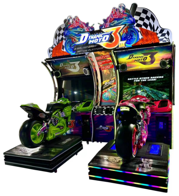 Elong New 2 Player Video Motorcycle Racing Arcade Game Machine Made of Durable Metal