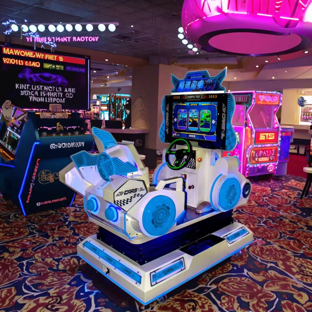 Arcade Racing Car Game Machine Kids Amusement Metal Machine in English Language