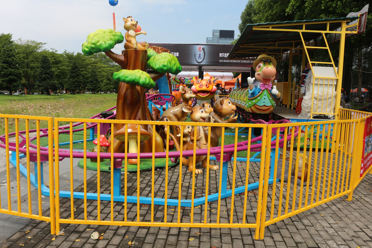 Mini Track Train Fruit Worm Roller Coaster