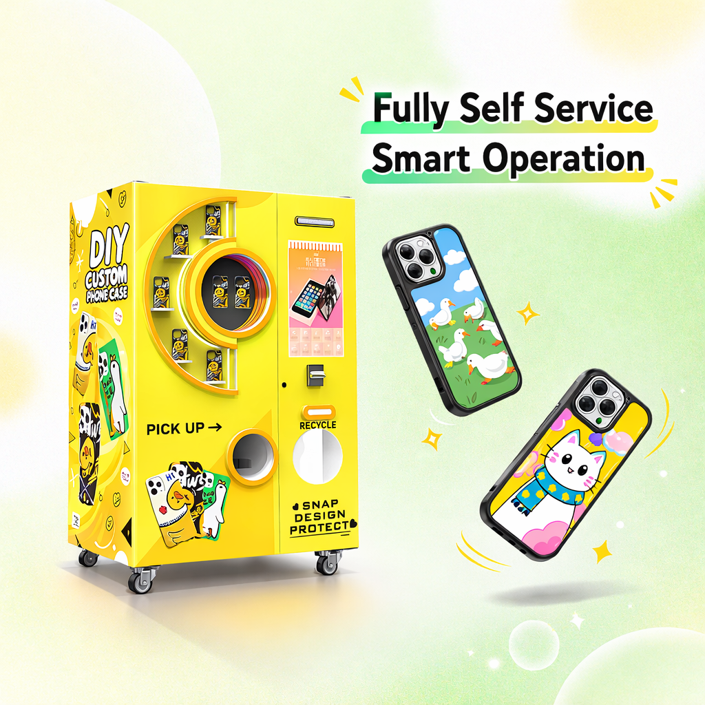 Precision Engineering Error-Proof System DIY Phone Case Vending Machine for Young People