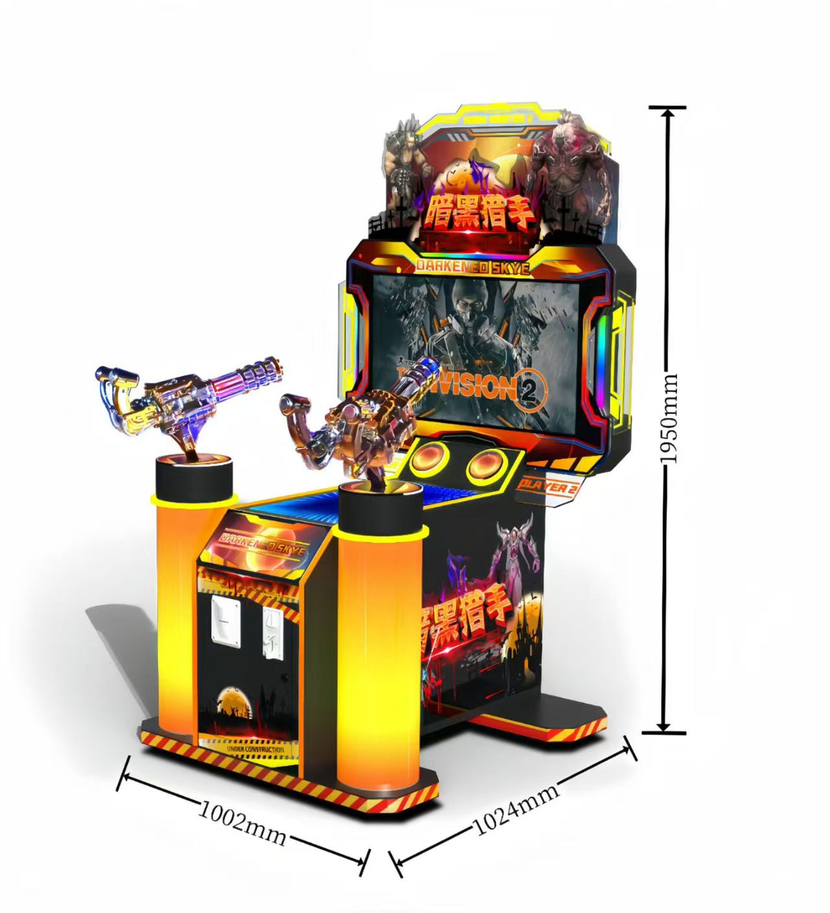 Arcarpse Indoor Dark Hunters Game Shooting Machine 1-Year Warranty Fiberglass Construction 220v English Language