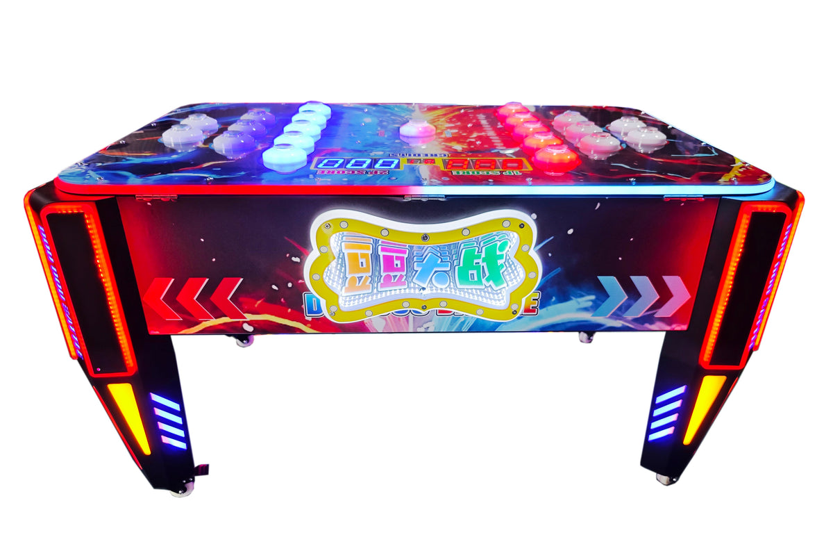 Coin-operated Two-player Battle in the Amusement Park Arcade Game Naughty Bean Catch Light Plastic Hammer Hitting Game for Kids