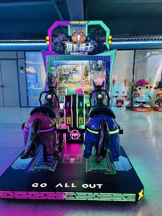 2 Player Coin-Operated Racing Game Shadow Hunter Knight 1-Year Warranty Arcade Product