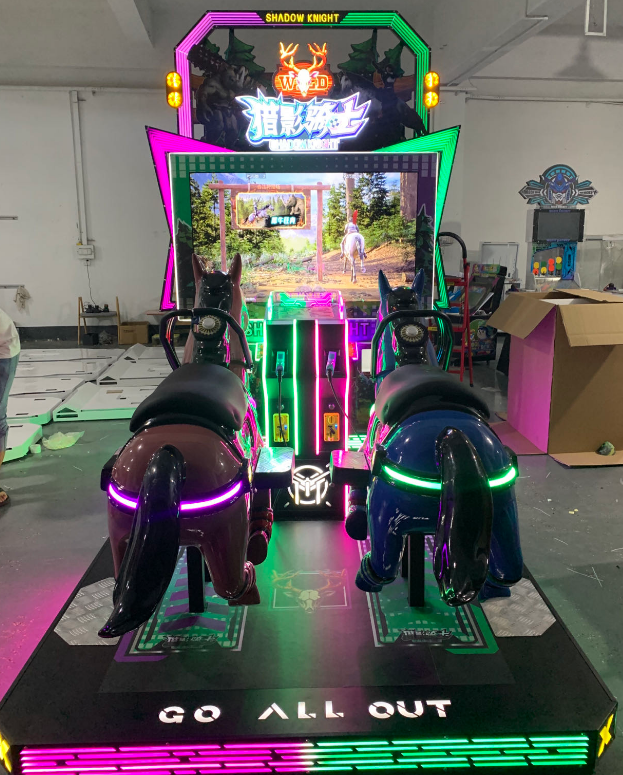 2 Player Coin-Operated Racing Game Shadow Hunter Knight 1-Year Warranty Arcade Product