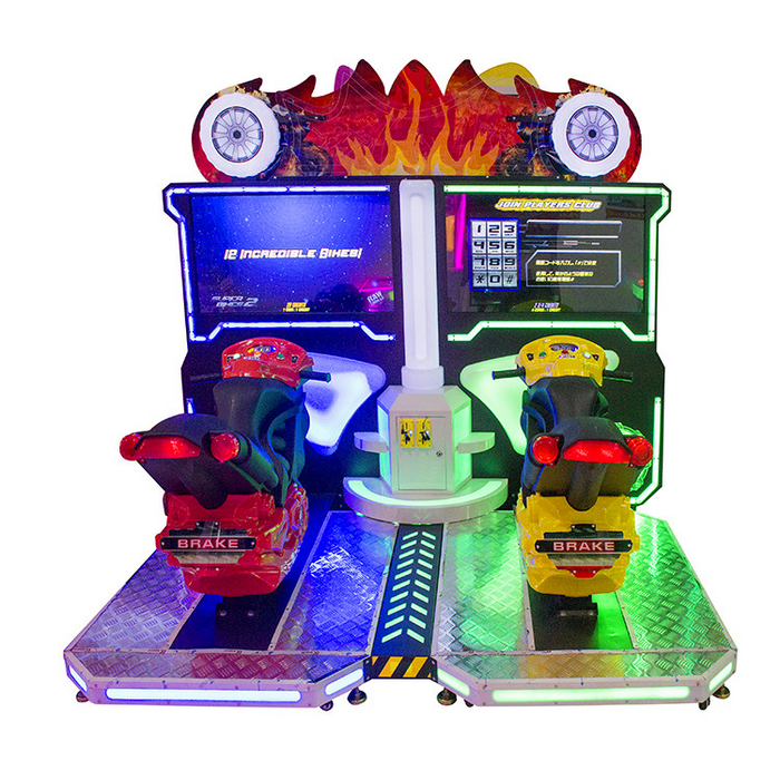 Double Players Motorcycle Racing Simulator Arcade Game Machine