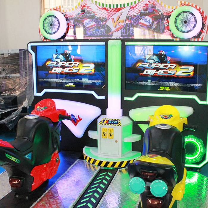 Double Players Motorcycle Racing Simulator Arcade Game Machine
