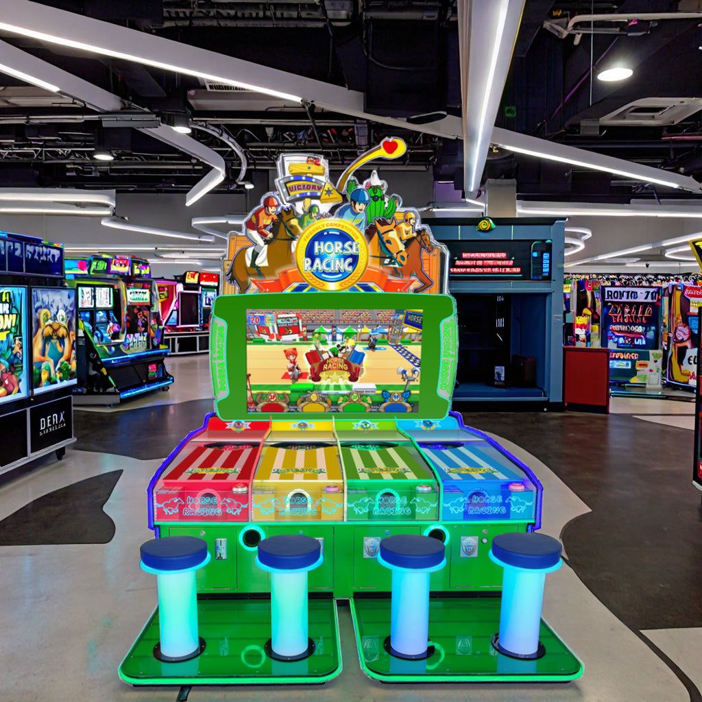 3D Simulation 4-person Horse Racing Game Machine Designed for Players of All Ages