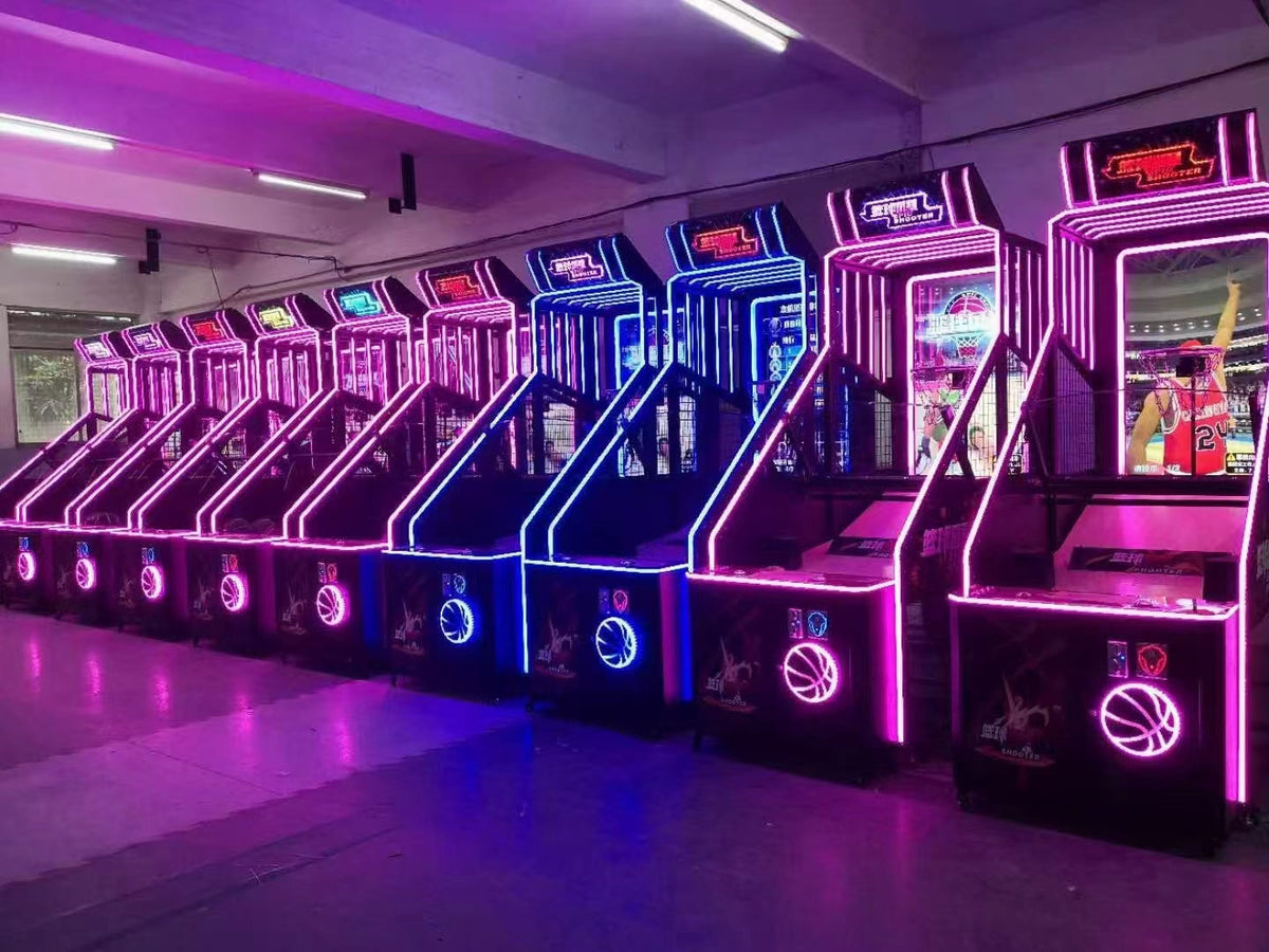 Basketball arcade game machine folding coin operated games basketball Shooting Basketball Game machine for sale