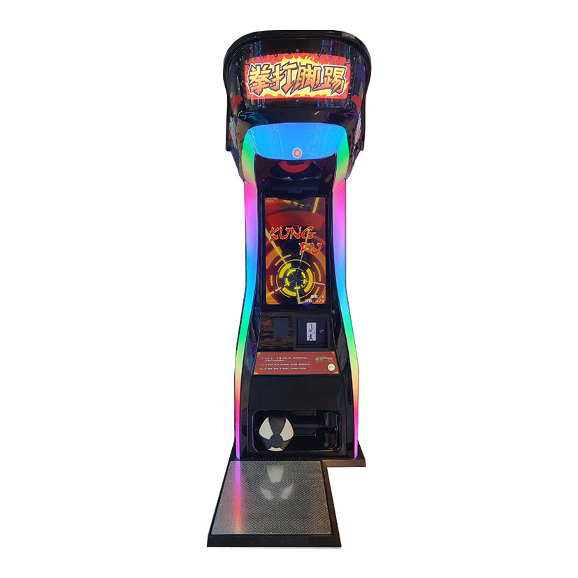Boxer punching and kicking game machine
